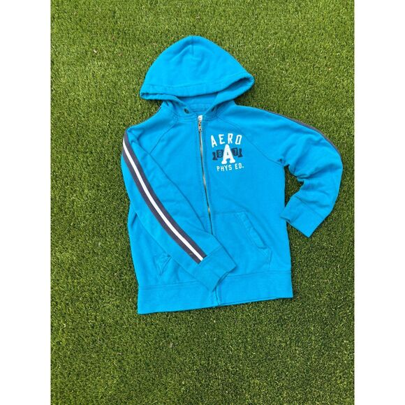 Aeropostale Tops - Blue Aeropostal Zip-Up Jacket
